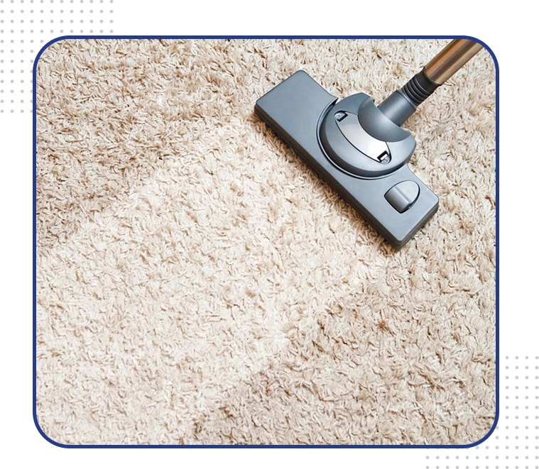 A close up of a vacuum cleaner on the carpet